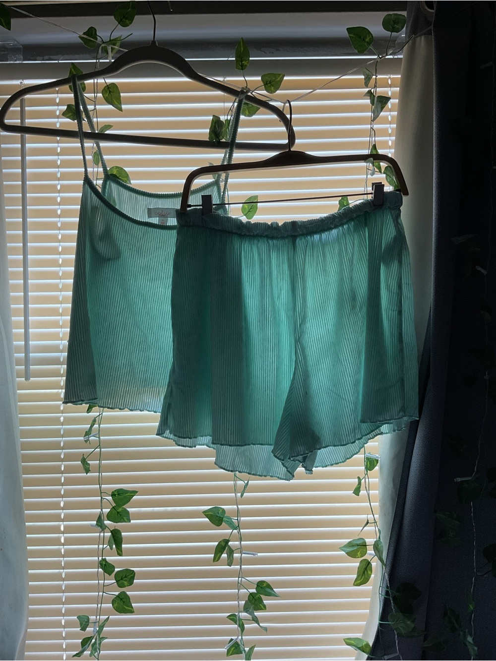 Women sage green pjs